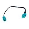 ZXHMGDB Car Repair 2 to 1 Double Fakra Radio Antenna Adapter RNS RCD 510 310 315 210 to RCD330 fit for VW view 1