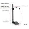 Jingzai202405 Computer Tower Stand Holder CPU Under Desk Mount Bracket - Universal Steel PC Tower Under Counter Holder, 360 Swivel Adjustable Width and Heighth Hanging CPU Stand, Black CPU Stand view 2