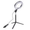 6 Inch USB Photograph Selfie Rings Light LED Fill Light Desktop Tripod Selfie Stick Beauty Light for Video Conference Streaming Makeup Live Stream Photography view 3