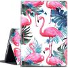 Case for 6" Kindle Paperwhite 10th Generation (2018 Release), Adjustable Folio Anti-Slide Stand Smart PU Leather Cover Case with Auto Wake/Sleep,Tropical Flamingo view 1