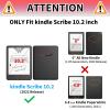 Case for 10.2" Kindle Scribe (2022 & 2024 Release), Adjustable Folio Anti-Slide Stand Smart PU Leather Cover Case with Auto Wake/Sleep for Kindle Scribe 10.2'', African American Girl view 2