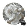Mouses Pad Computer Mouses Mat Round Cute Mouses Pad with Design Non-Slip Desk Pad Laptop Desk White Dragon Style Mat for Office Home Gaming Working view 1