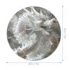 Mouses Pad Computer Mouses Mat Round Cute Mouses Pad with Design Non-Slip Desk Pad Laptop Desk White Dragon Style Mat for Office Home Gaming Working view 2