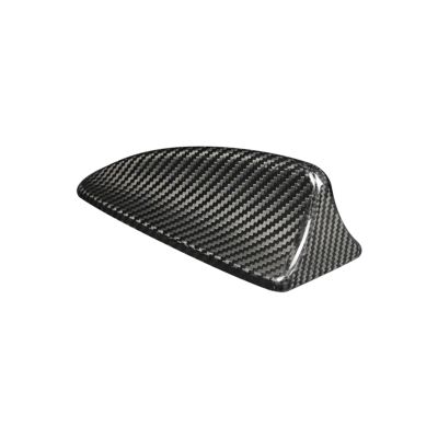 1 Pcs Red Car Accessories Cover Car Roof Shark Fin Cover Trim Carbon Fiber For 5 Series E60 E61 2004-2010(Black style A)