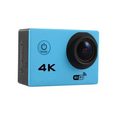 DOQUAMNEX Camera 4K Action Camera 30fps/170D Underwater Helmet Waterprof 2.0-inch Screen WiFi Remote Control Sports Go Video Camera Pro DSLR Camera(Add 8G Card,Blue)