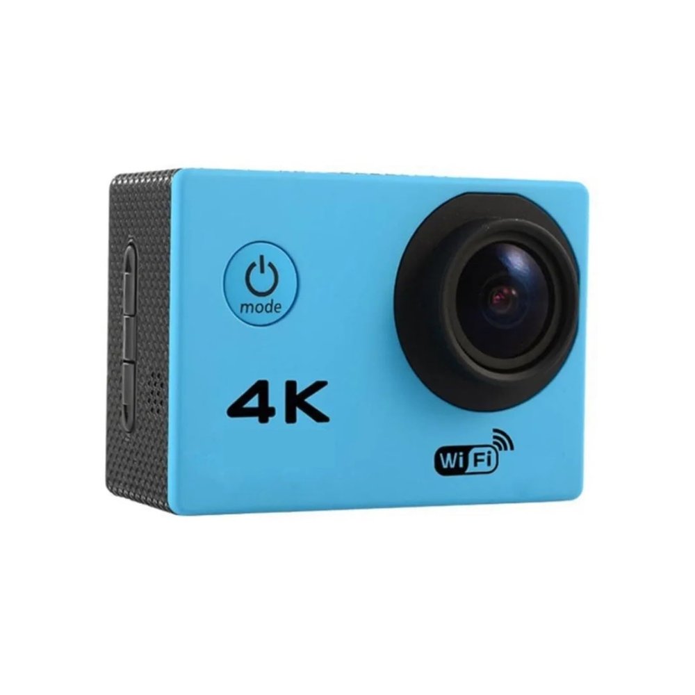 DOQUAMNEX Camera 4K Action Camera 30fps/170D Underwater Helmet Waterprof 2.0-inch Screen WiFi Remote Control Sports Go Video Camera Pro DSLR Camera(Add 8G Card,Blue)