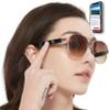 AI Bluetooth Smart Glasses for Women Men, ChatGPT 170+ Languages 99% Accuracy, Speakers Mic Siri Android Touch Voice Assistant, Calls Podcast Drive, UVA/B UV400 Polarized, TAN Aviator Snug-Fit Glasses view 1