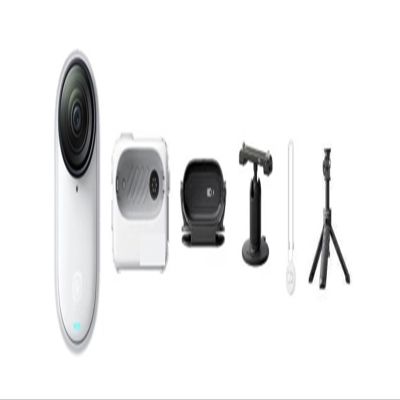 DOQUAMNEX Camera Inst360 GO 3S Tiny 4K Action Camera Black White 39g 64G 128G Waterprof FlowState Stabilization Portable GO3 GO 3S DSLR Camera(64 G White,Go Out Bundle 1)