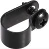 KGDJBGSE Metal Cable ClipsWire Clips for Cables 13.2mm Nylon R Type Cable Clip Wire Clamp with Screws Black 100pcs view 4