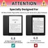 Case for 6.8'' Kindle Paperwhite 11th Generation (2021 Release) & Signature Edition, Adjustable Folio Stand Smart PU Leather Cover Support Wireless Charging, Watercolor Dog Paws view 2