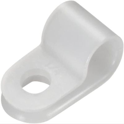 KGDJBGSE Metal Cable ClipsWire Clips for Cables 50Pcs Nylon R-Type Cable Clamp Organizer Cord Clips for Wire Management 6.4mm White CC-1