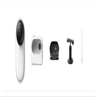 DOQUAMNEX Camera Inst360 GO 3S Tiny 4K Action Camera Black White 39g 64G 128G Waterprof FlowState Stabilization Portable GO3 GO 3S DSLR Camera(64 G White,Go 3S Standard)