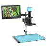 Lab Microscope Accessories HDMI VGA Type-c PC 2MP 1080P Industrial Video Microscope Camera + 180X 300X Zoom C Mount Lens for PCB Soldering Phone Repair PCB Inspection(B,300X) view 1