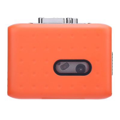 Cassette Player, Tape Recorder with Magnetic Head, Portable USB C Cassette to MP3 Digital Converter with Built in Microphone and Headphone Jack, Orange