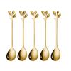 5Pcs Stainless Steel Spoon Branches Leaf Spoon for Kitchen Tableware Ornament view 1