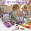 Fonwill Travel Storage Case,Hard Case and Silicone Cover for Yoto Mini Player, Kids Audio Music Accessory for up to 40 Cards(Purple) view 4