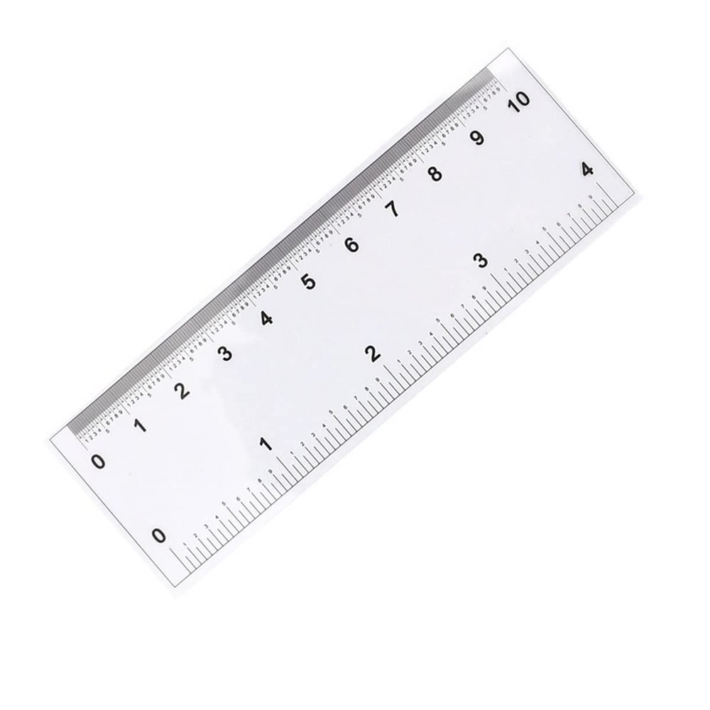 JOEBO Microscope Kit 10/30/60/100/150cm Transparent Soft Ruler 30CM(R Angle) Straightedge Scale 0.1mm/0.5mm Measuring Calibration Card Microscope Lens Adapters(100CM (Scale 0.5mm))