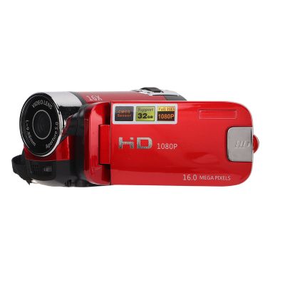 ZJchao Digital Camcorder Full HD Camera Recorder 270 Rotation 2.7 Inch Color Screen 16X Zoom Video Camera Camcorder (Red)