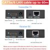 ZEZEFUFU HD to RJ45 Transmitter RJ45 to HD Receiver for PS4 TV PC Laptop HDTV view 2
