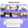 ZJchao Portable Printer, Thermal Printer 2.4 GHz WiFi Inkless Printer Supports 8.5 x 11 US Letter Size, Wireless Printer Support Printer for Home Use, Office view 2