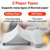 ZJchao Portable Printer, Thermal Printer 2.4 GHz WiFi Inkless Printer Supports 8.5 x 11 US Letter Size, Wireless Printer Support Printer for Home Use, Office view 4