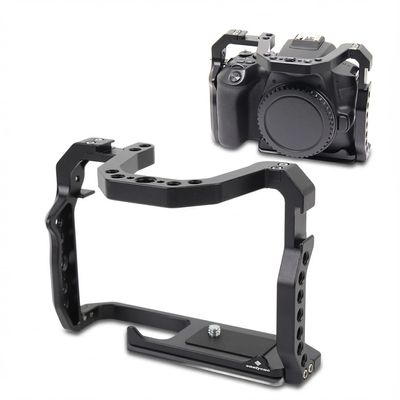 Camera Cage for 200D, 200D II, Aluminum Alloy Camera Stabilizer Extension Cage with Slick Sliding Quick Release