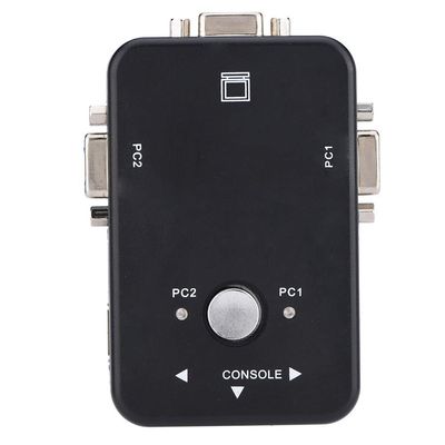 Nutriess USB 2.0 KVM Switcher 4 Port VGA Manual Video Sharing Adapter High Speed Stable Connectivity for Computers Monitors (2 Mouthfuls)