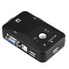 Nutriess USB 2.0 KVM Switcher 4 Port VGA Manual Video Sharing Adapter High Speed Stable Connectivity for Computers Monitors (2 Mouthfuls) view 4