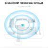 WiFi Repeater WiFi Extender Signal Booster, Signal Amplifier for Home, Long Range Internet Extender WiFi Booster Faster Wireless Router Extender, 1-Tap Setup DH-WR09 White view 4