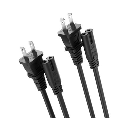 Superer 2 Pack 4 ft Printer Power Cord Cable Fit for HP OfficeJet Pro, Envy, DeskJet Series, for Canon PIXMA MG MP MX Series, Epson Workforce, Stylus, Ecotank Printers 2 Prong Replacement, ETL Listed