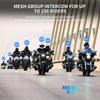 FreedConn FX Plus Motorcycle Bluetooth Headset, Helmet Intercom Communication Systems with IP67 Waterproof, CVC and AI Noise Cancellation, Auto-Join Mesh Network 2-16 Riders, 1 Pack view 2