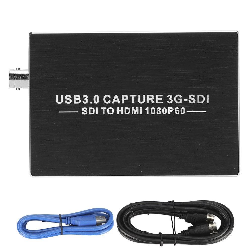 3G SDI to 1080P USB3.0 Video Card, HD Multimedia Interface Compatible, High Resolution Video Device for Professional Video Production and Live Recording