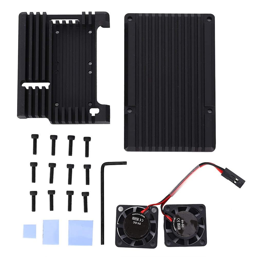 Aluminum Alloy Heat Dissipation Shell Case with Fan for 3 Model 2b 3b