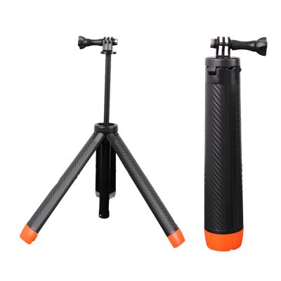 22.44in Extension Pole Tripod, Floating Selfie Stick Tripod, Extendable Tripod Stand with 1/4 Inch Screw, Lightweight Tripod for Most Action Cameras
