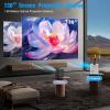 Boannice Portable Projector, Full HD Projector with 4k 1080P Support with Android 11,280ANSI 10,000 Lumens, WiFi 6 BT 5.0 Video Projector for Mobile Phone/TV Stick/HDMI/USB/PC Home Theater Projector view 3