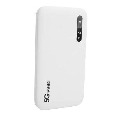 6100mAh 5G 6 Mobile Hotspot Router with SIM Card Slot, Band for Connections