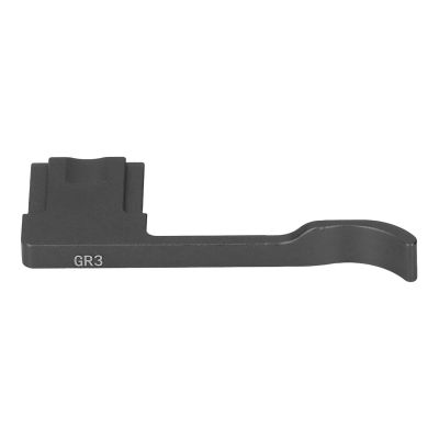 Camera Thumb Up Grip for GR III GR IIIX, Metal Hot Shoe Thumb Rest Hand Grip, CNC Machined Aluminum Alloy, Easy Install, Lightweight and Ergonomic Design, Increases Holding Comfor (Black)