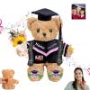 GOUFEISUN Personalized Graduation Bear with Photo Text, Graduation Teddy Bear Class of 2025 as Graduation Decorations for Him Her 2025 High School Kindergarten Graduation Gifts 2025 (12 inch) view 1