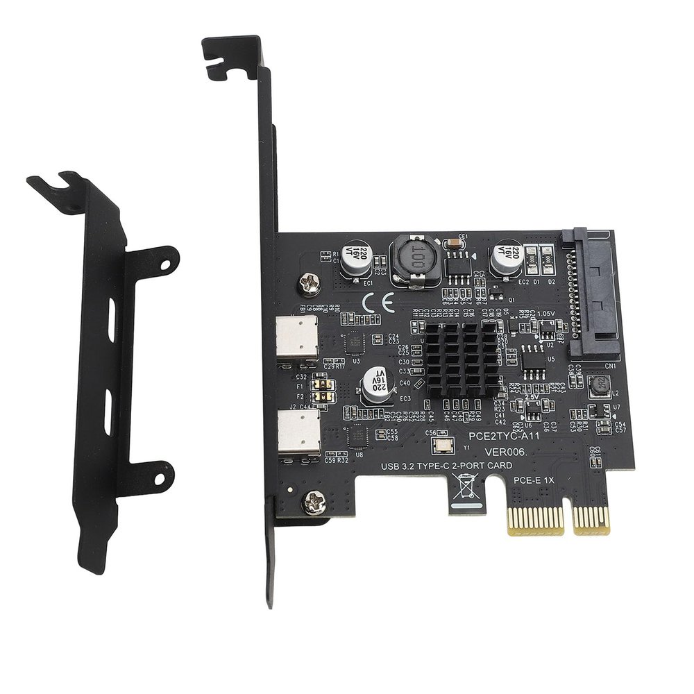 10Gbps High Speed USB 3.2 PCI Express Expansion Card - Compatible with and Systems - Type C Ports for Desktop PC