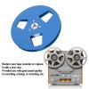 1/4 5 Inch Empty Reel for Reel to Reel Tape Player, Aluminum Alloy Recording Takeup Reel with 3 Hole, Sound Tape Reel for Studer Reel to Reel Recorder 1/4 Inch Tape (Blue) view 2