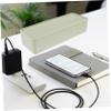 WATIIFUFU Plastic Cord Storage Box Lid Capacity Cable Organizer for Multi-Compartment Wire Management Box for Charging Cables Data Cords and Earphones view 3