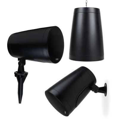 Dayton Audio 6-1/2" Pendant/Landscape Speaker 70V/100V/8 Ohm Black WP60XTB