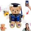 GOUFEISUN Personalized Graduation Bear with Photo Text, Graduation Teddy Bear Class of 2025 as Graduation Decorations for Him Her 2025 High School Kindergarten Graduation Gifts 2025 (12 inch) view 1