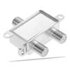 PHENOFICE Cable Splitter for Amplified Antenna Coax Signal Splitter for Dual Devices Compatible and Systems Easy Installation Vertical Horizontal Mounting view 2