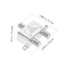 PHENOFICE Cable Splitter for Amplified Antenna Coax Signal Splitter for Dual Devices Compatible and Systems Easy Installation Vertical Horizontal Mounting view 3