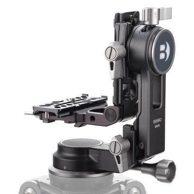 Benro GH2FL Folding Gimbal Head with Arca-Style Quick Release, Supports Up to 22 lb, Compact Travel Foldable Arm, Independent Pan & Tilt Controls for Wildlife, Sports and Hybrid Video Creators (GH2FL)