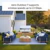 Amazon eero 7 (2-pack) with Amazon eero Outdoor 7 (1-pack) mesh wifi system view 4