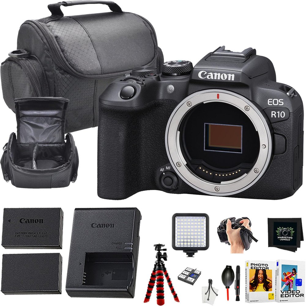 Canon R10 Mirrorless Camera Body Only Bundle (Renewed)