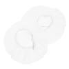 100pcs Disposable Sanitary Headset Covers Headphone Cover Studio Fabric Ear Cup Cover Stretch Headset Cover Clip Headphones Ear Muffs Non-Woven Fabric White view 1