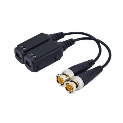 Wen ST 1 Pair BNC to RJ45 Passive Video Power + A-dio Ba1un Transce1ver Fit Compatible CC/TV Camera 8MP CVBS AHD CVI TVI UTP Ba1un